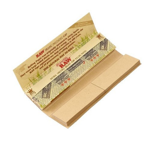 RAW King Size slim Organic Premium Papers ungebleicht