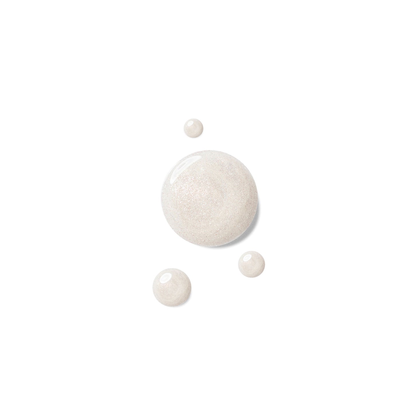 silver glitter oil drops