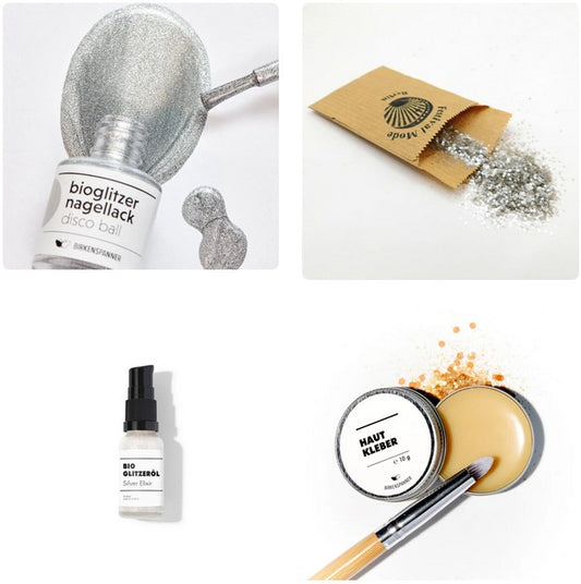Festival Glitzer Silber Set