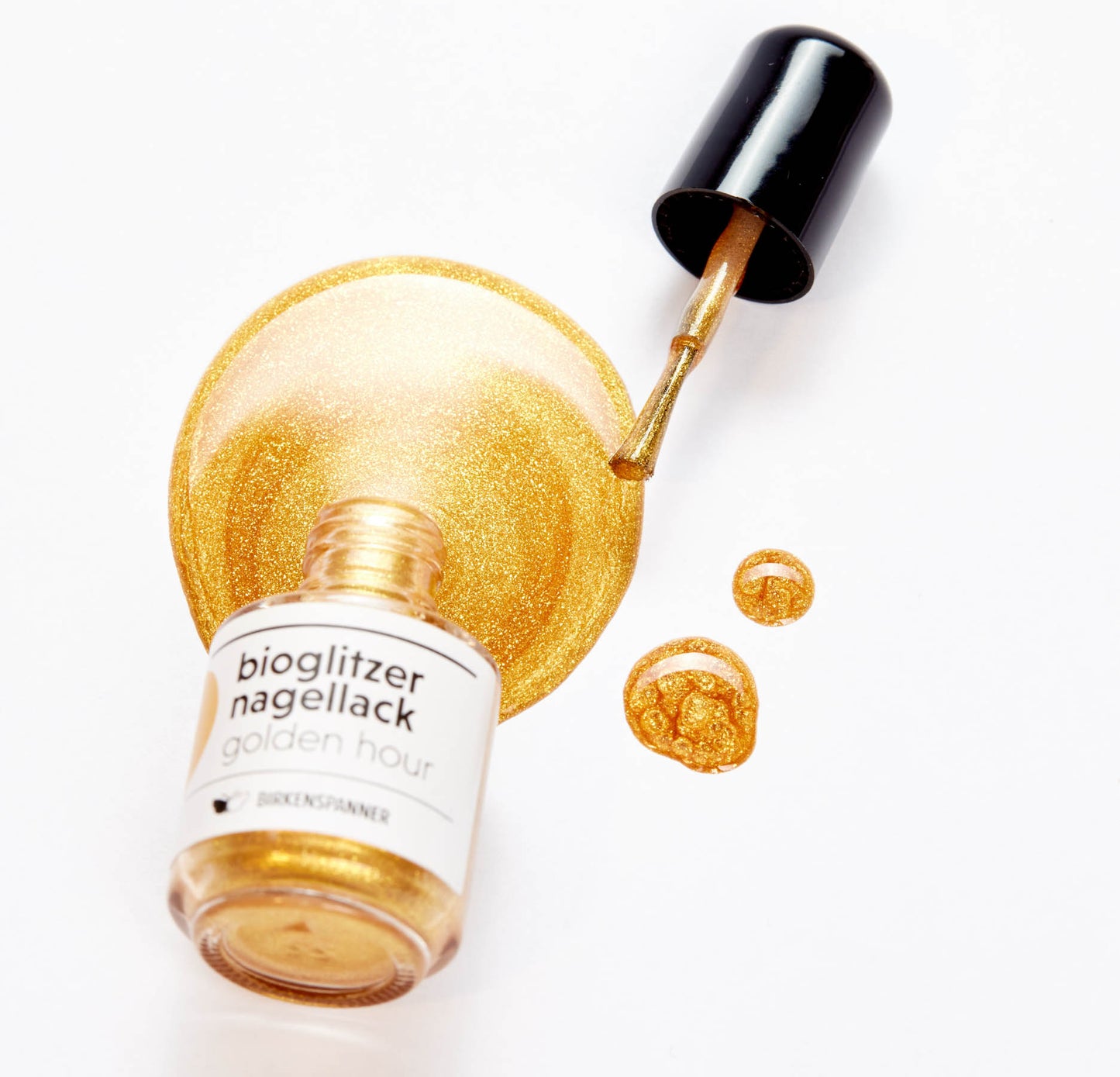 Bioglitzer Nagellack Golden Hour